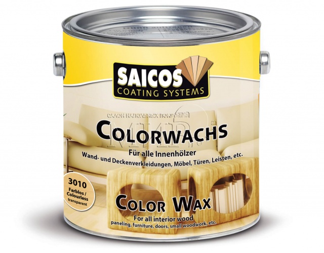 Цветной декоративный воск Saicos Colorwachs 3058 Дуб 0,75 л